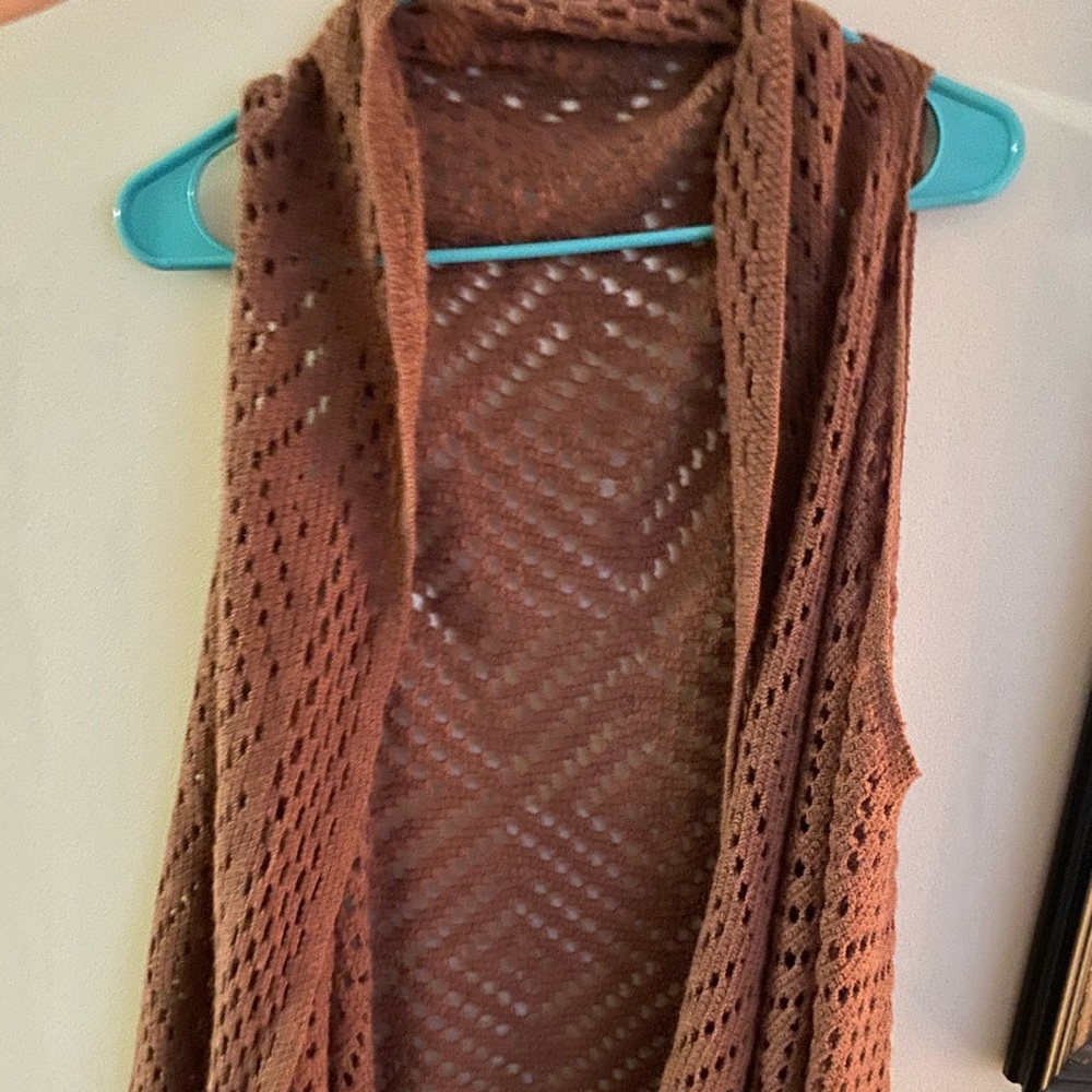 Knit Cardigan Vest